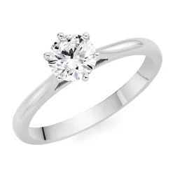 Beaverbrooks Once Platinum Diamond Solitaire Engagement Ring