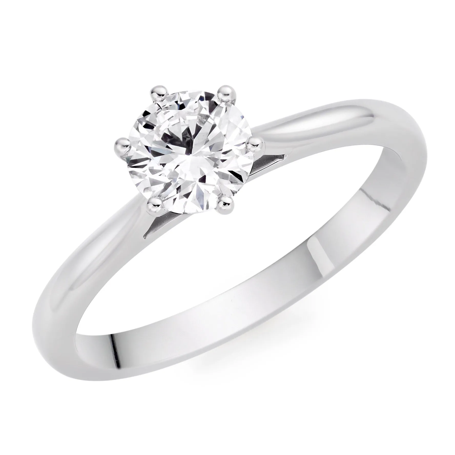 Beaverbrooks Once Platinum Diamond Solitaire Engagement Ring