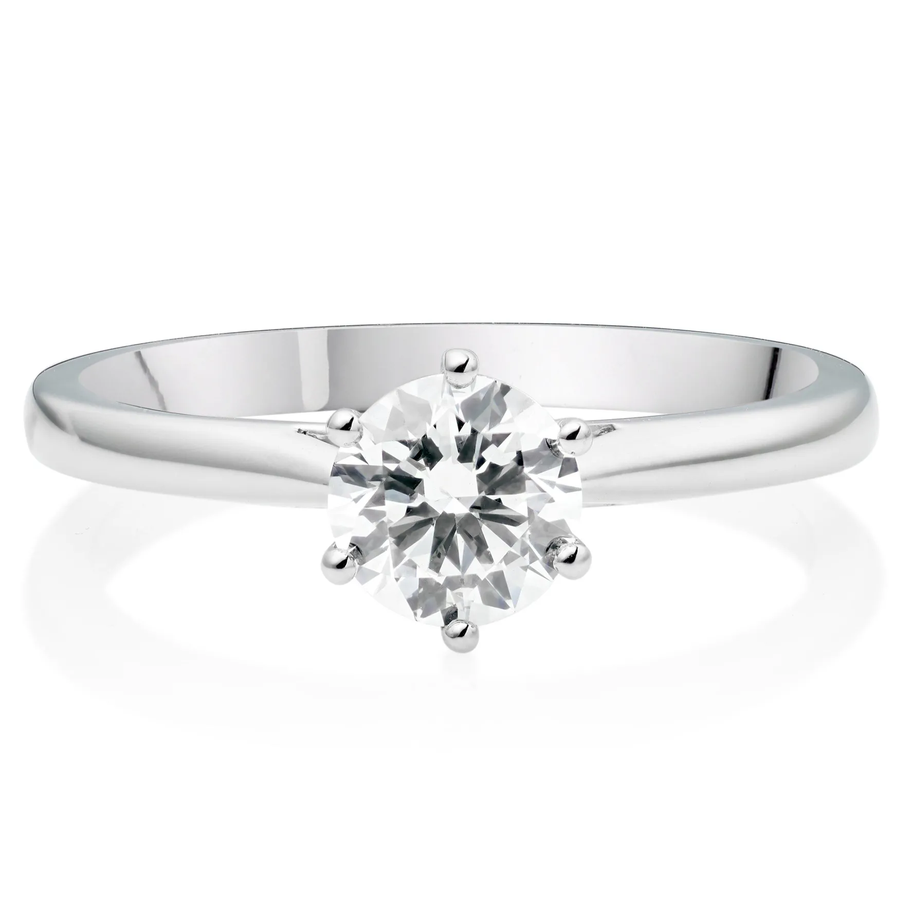 Beaverbrooks Once Platinum Diamond Solitaire Engagement Ring