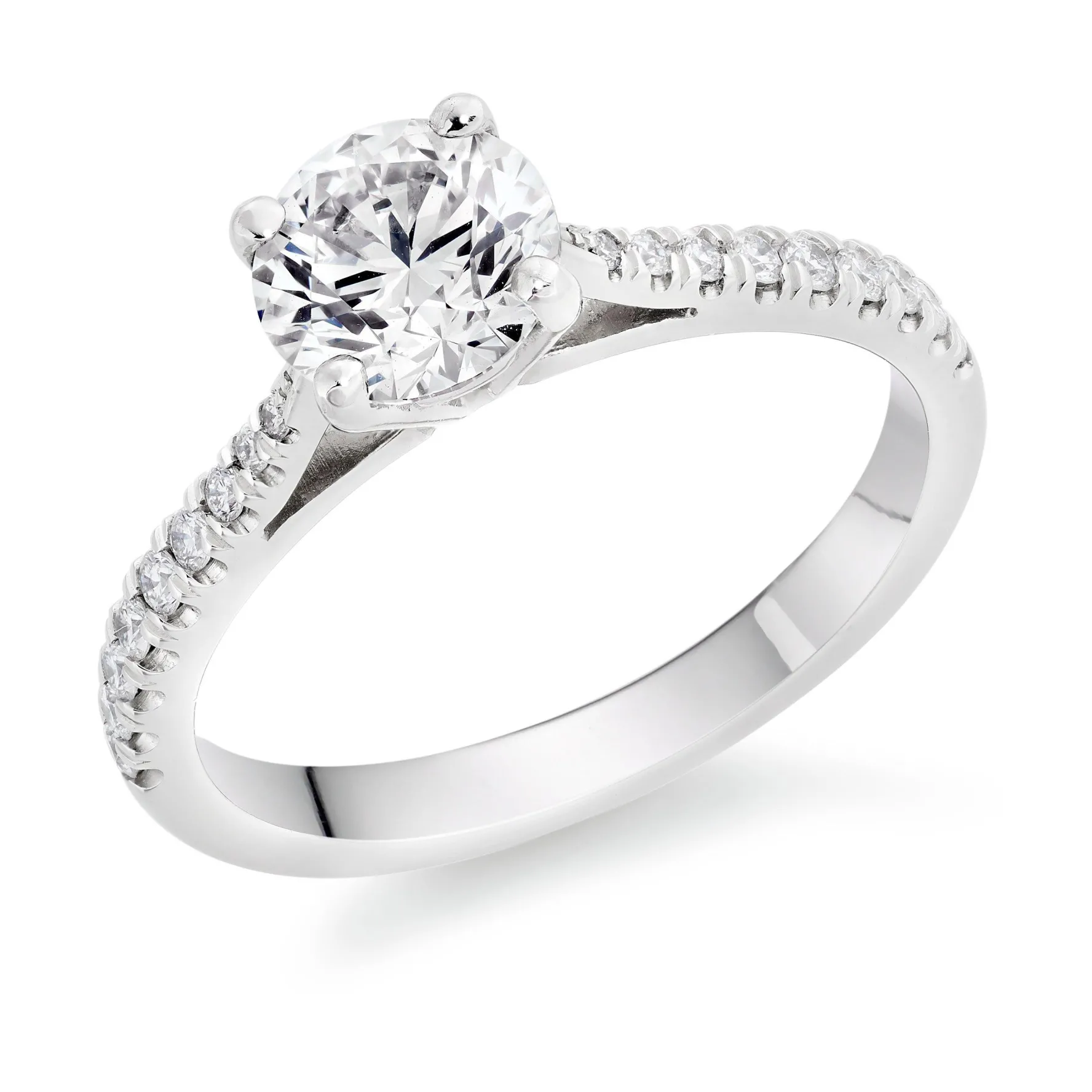 Beaverbrooks Once Platinum Diamond Solitaire Ring