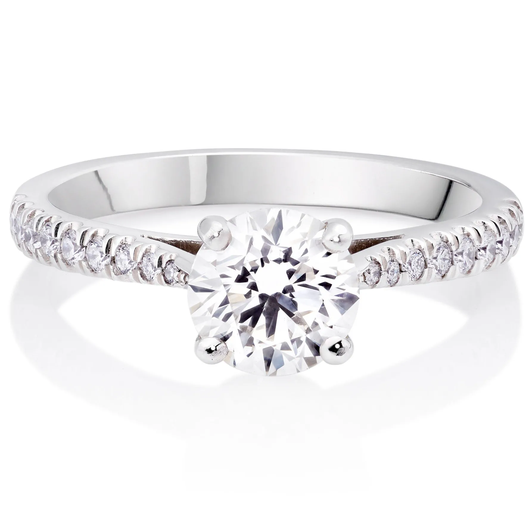 Beaverbrooks Once Platinum Diamond Solitaire Ring