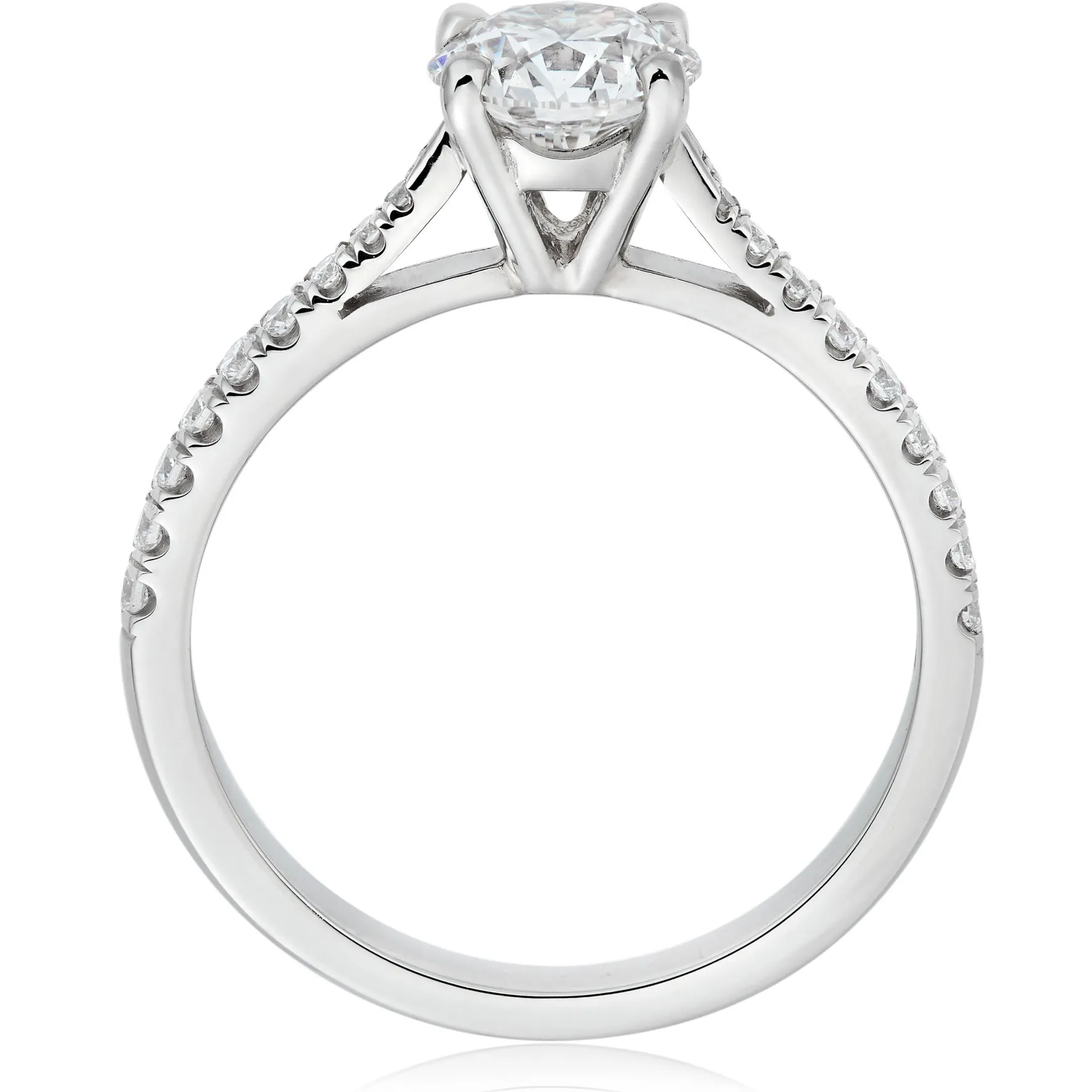 Beaverbrooks Once Platinum Diamond Solitaire Ring