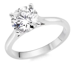 Beaverbrooks Once Platinum Diamond Solitaire Engagement Ring