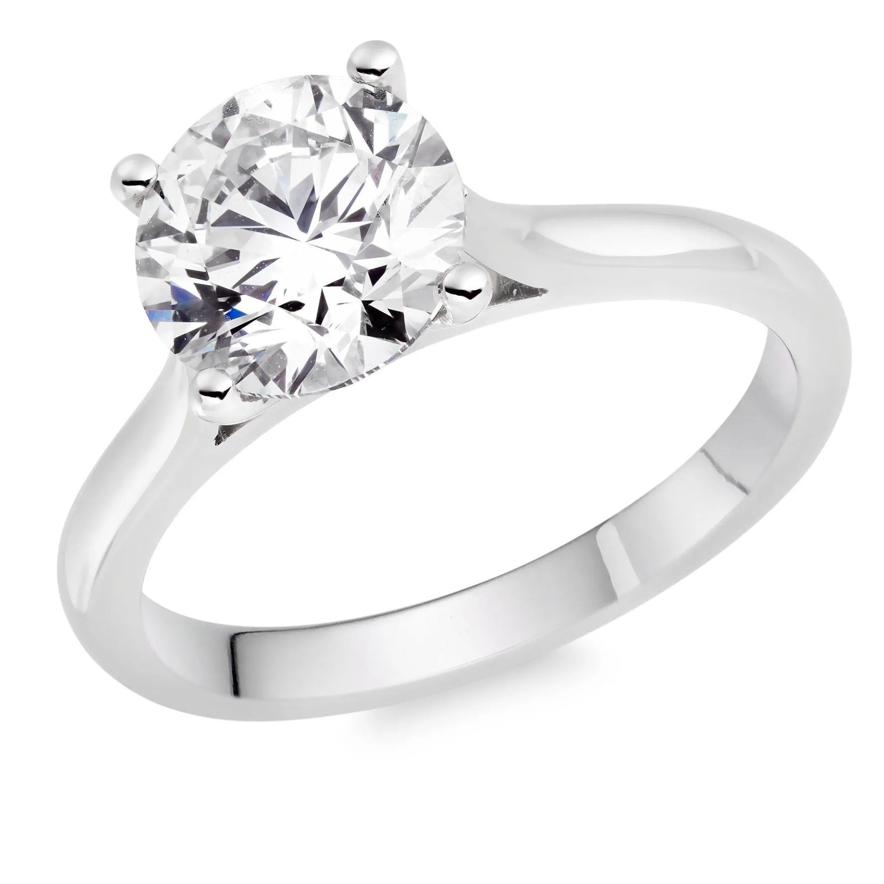 Beaverbrooks Once Platinum Diamond Solitaire Engagement Ring