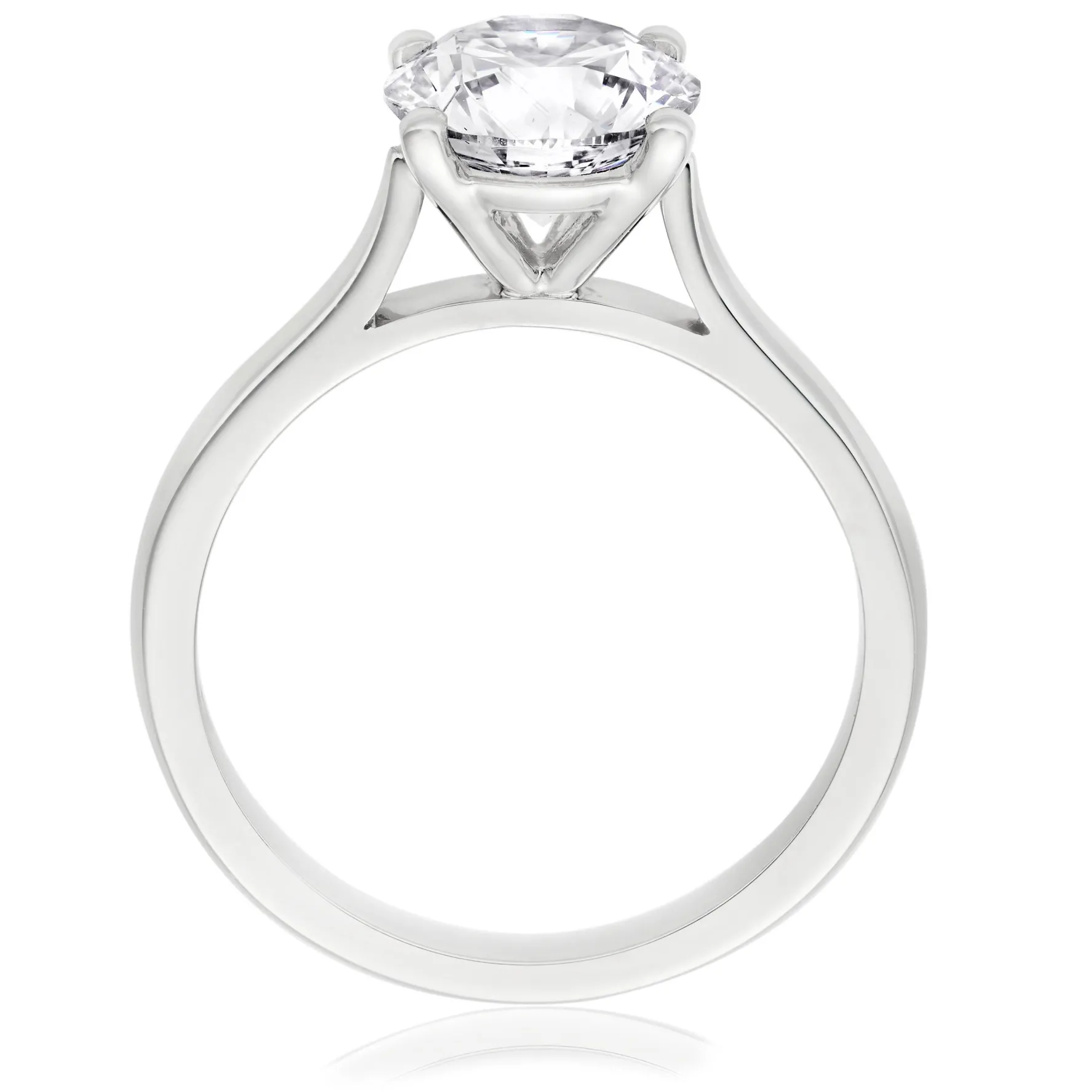 Beaverbrooks Once Platinum Diamond Solitaire Engagement Ring