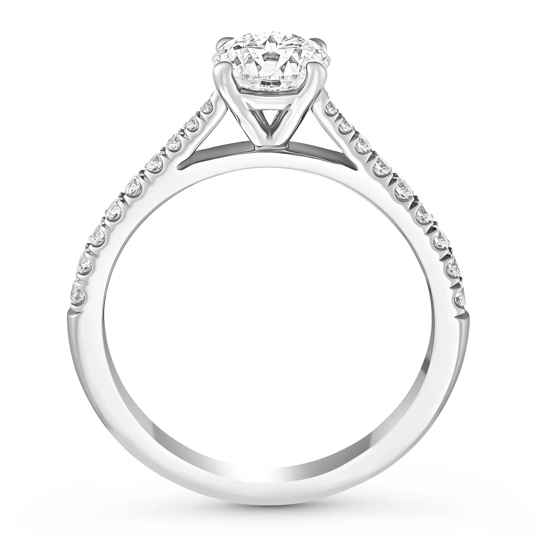 Beaverbrooks Once Platinum Diamond Solitaire Engagement Ring