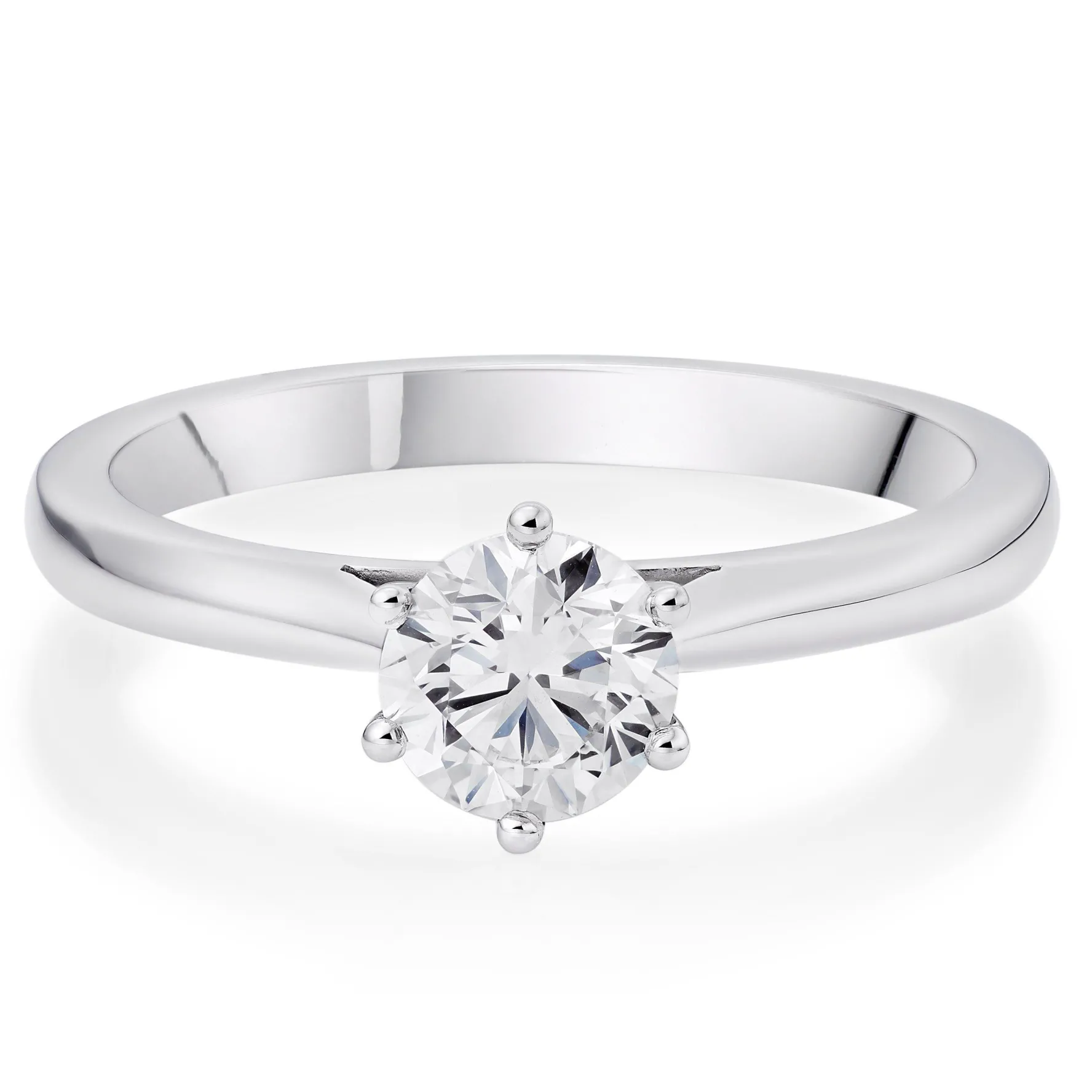 Beaverbrooks Once Platinum Diamond Solitaire Engagement Ring
