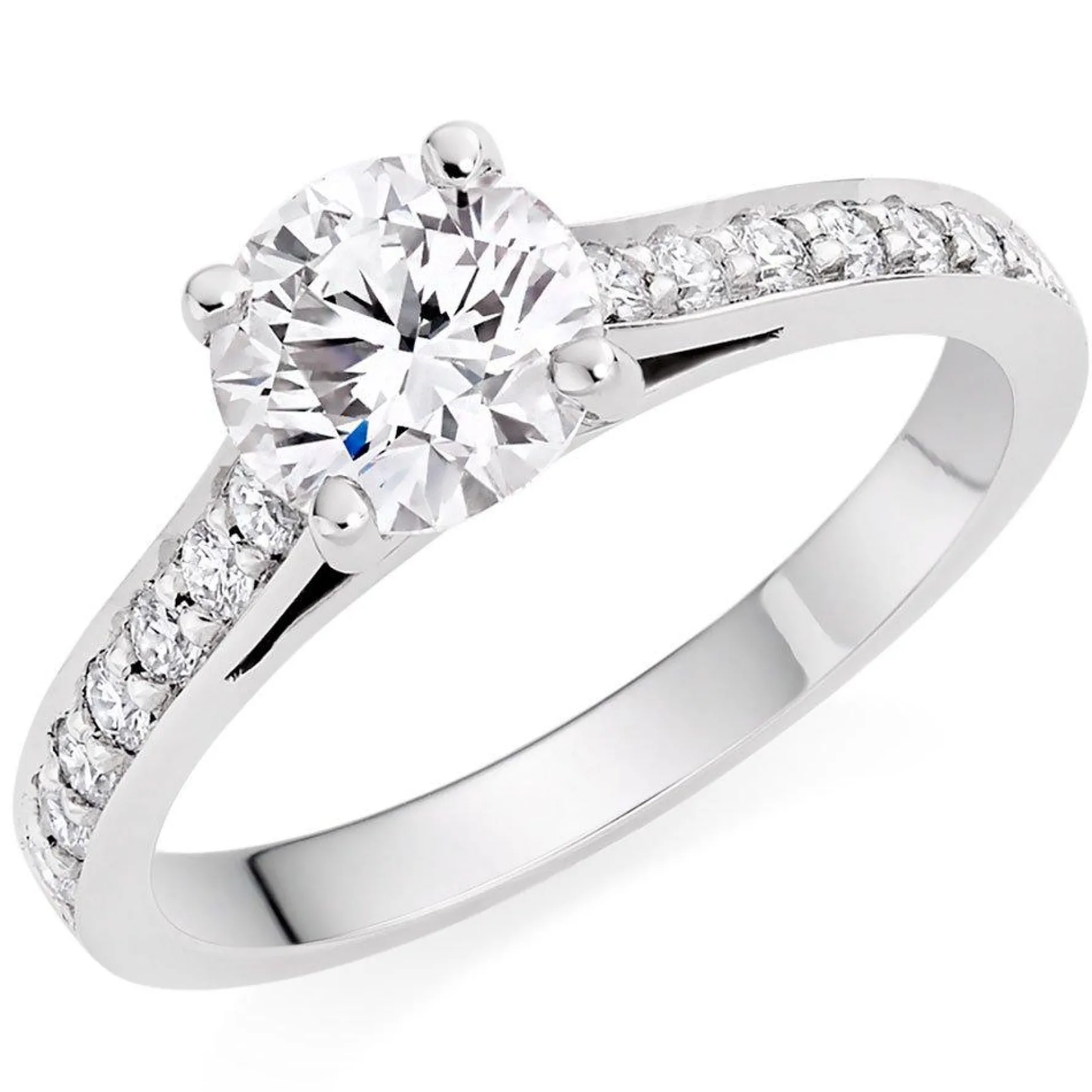 Beaverbrooks Once Platinum Diamond Solitaire Ring