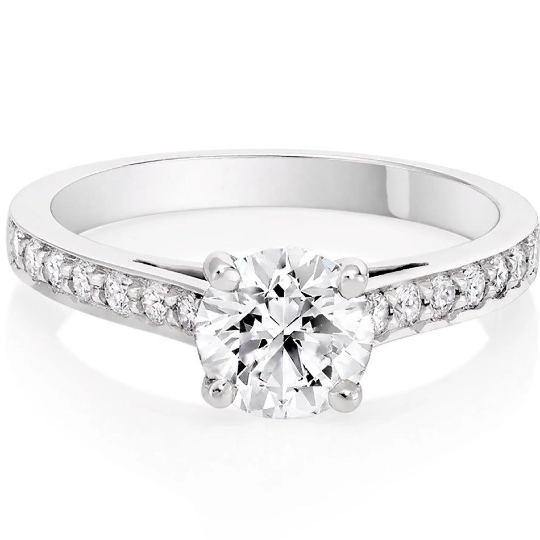 Beaverbrooks Once Platinum Diamond Solitaire Ring