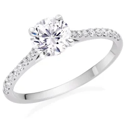 Beaverbrooks Once Platinum Diamond Solitaire Ring