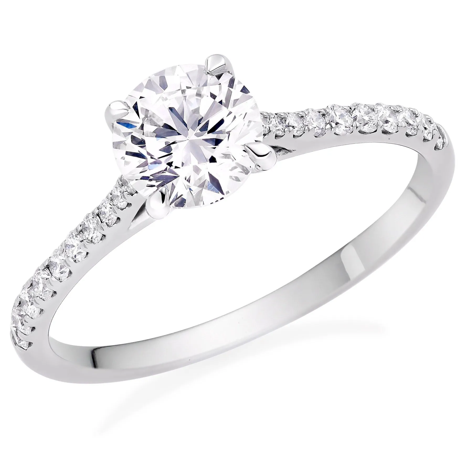 Beaverbrooks Once Platinum Diamond Solitaire Ring