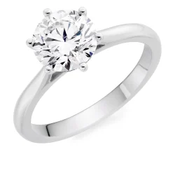 Beaverbrooks Once Platinum Diamond Solitaire Engagement Ring