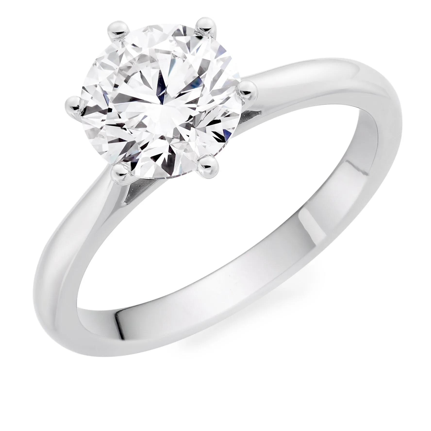 Beaverbrooks Once Platinum Diamond Solitaire Engagement Ring