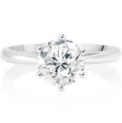 Beaverbrooks Once Platinum Diamond Solitaire Engagement Ring