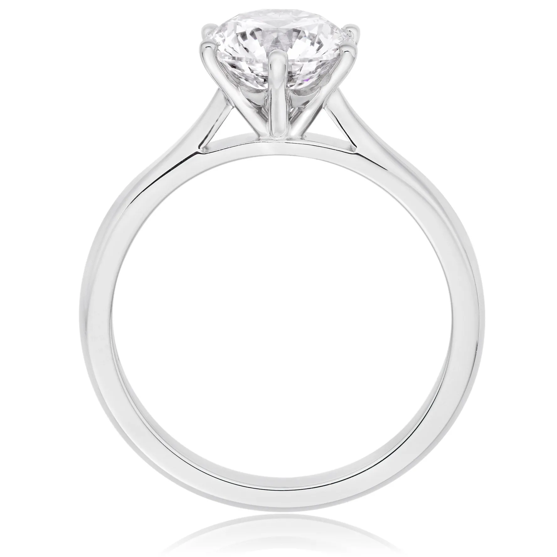 Beaverbrooks Once Platinum Diamond Solitaire Engagement Ring