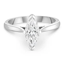 Beaverbrooks Once Platinum Diamond Marquise Solitaire Engagement Ring