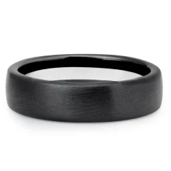 Beaverbrooks Platinum and Zirconium 6mm Men’s Wedding Ring