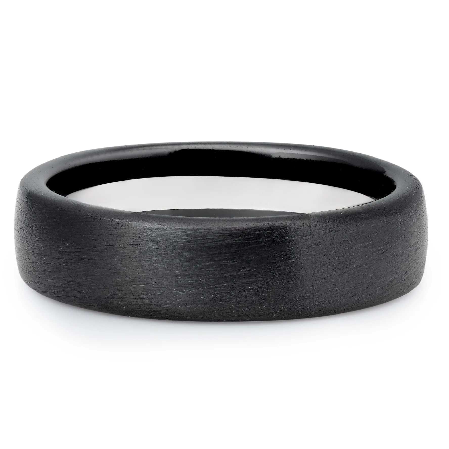 Beaverbrooks Platinum and Zirconium 6mm Men’s Wedding Ring