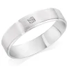 Beaverbrooks Platinum Diamond 5mm Men's Wedding Ring