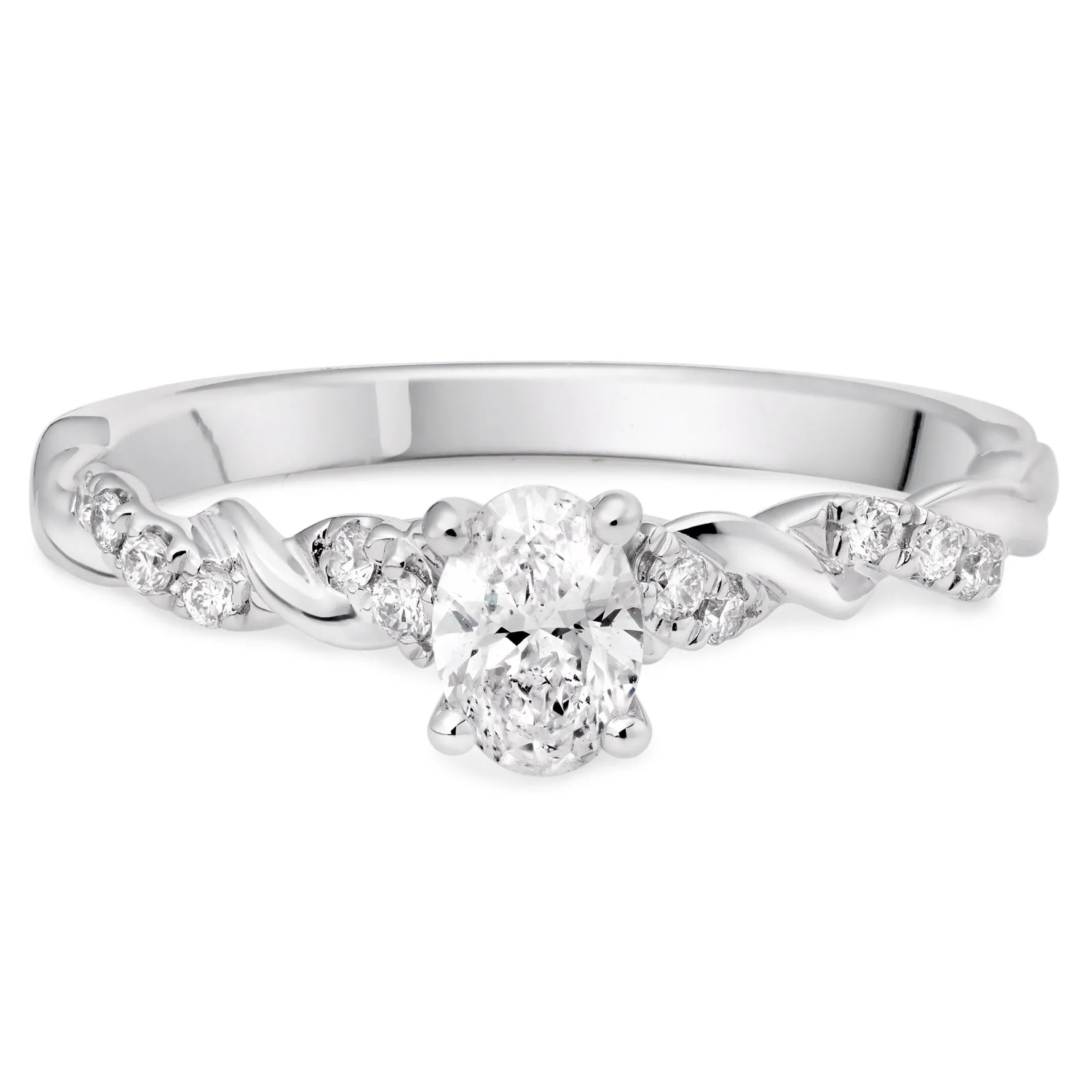 Beaverbrooks Platinum Diamond Entwine Ring