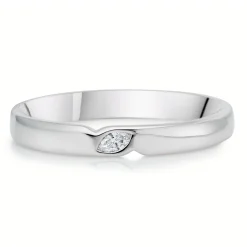 Beaverbrooks Platinum Diamond 3mm Wedding Ring
