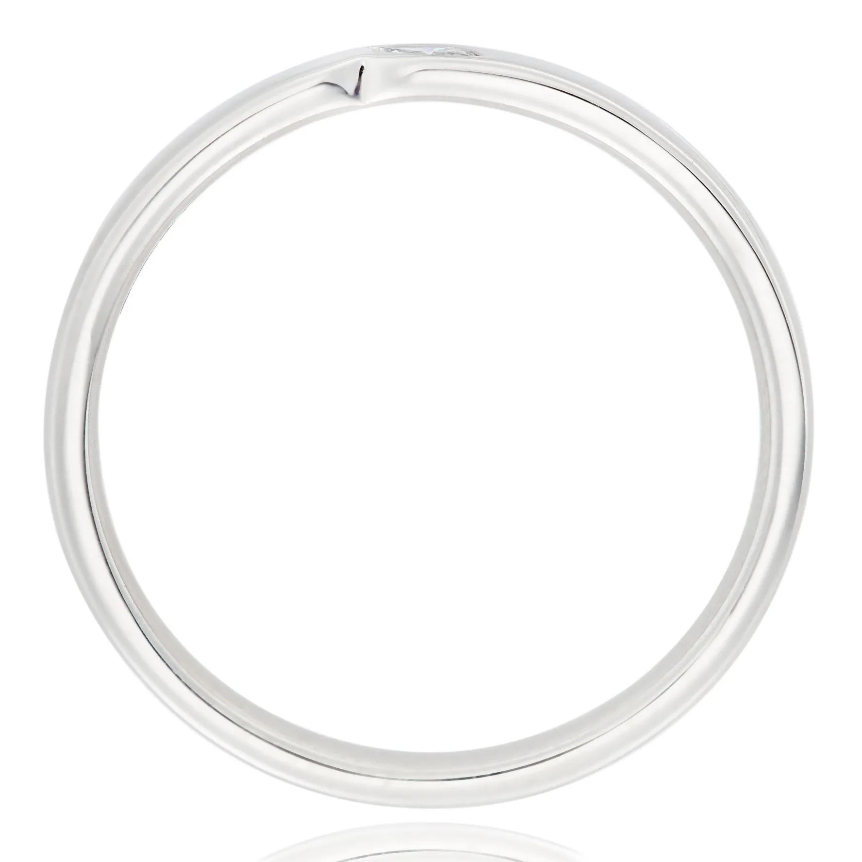 Beaverbrooks Platinum Diamond 3mm Wedding Ring