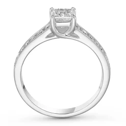 Beaverbrooks Platinum Diamond Princess Cut Solitaire Engagement Ring