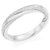 Beaverbrooks Platinum Diamond Twist Wedding Ring