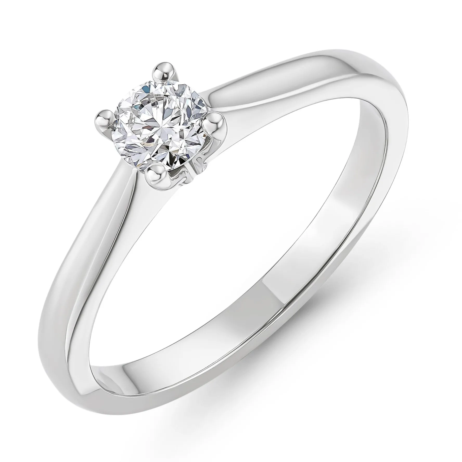 Beaverbrooks Platinum Diamond Solitaire Engagement Ring