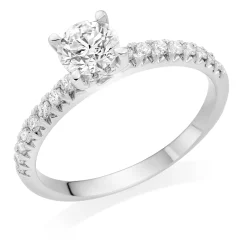 Beaverbrooks Platinum Diamond Solitaire Ring