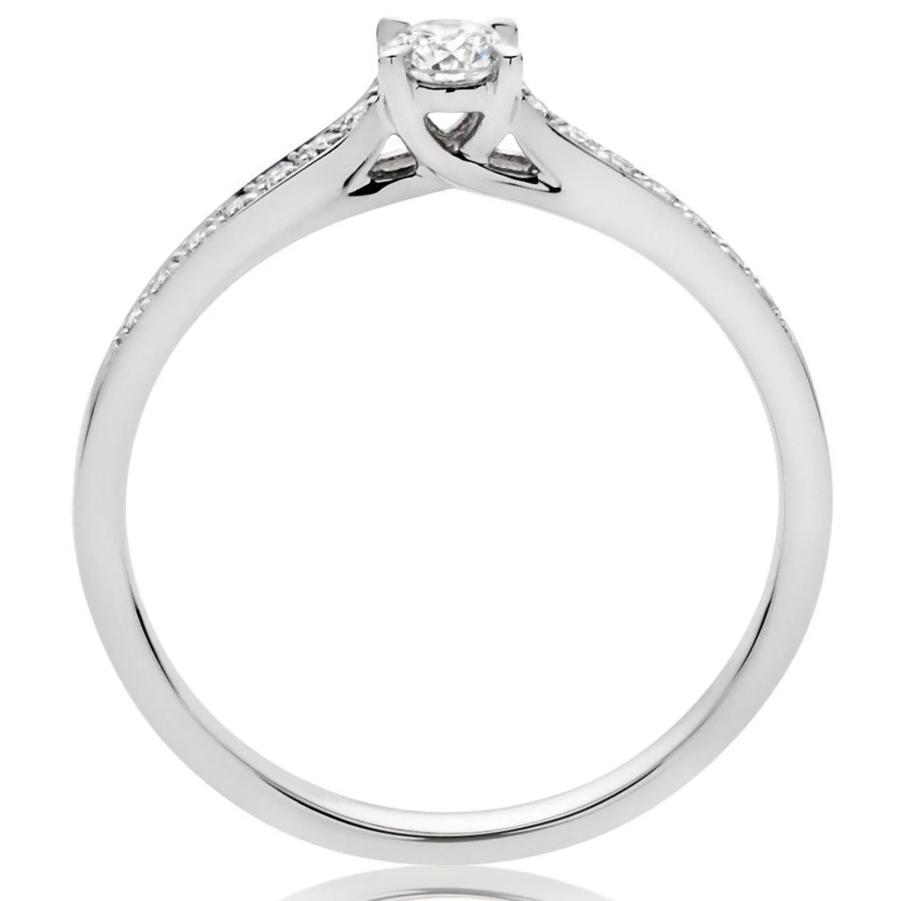 Beaverbrooks Platinum Diamond Solitaire Engagement Ring