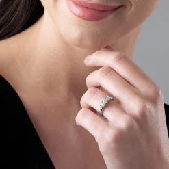 Beaverbrooks Platinum Diamond Three Stone Engagement Ring