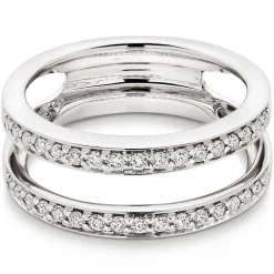 Beaverbrooks Platinum Diamond Silhouette Ring