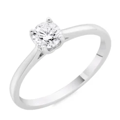 Beaverbrooks Platinum Diamond Solitaire Engagement Ring