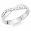Beaverbrooks Platinum Diamond Shaped 3mm Wedding Ring