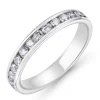 Beaverbrooks Platinum Diamond Half Eternity Ring