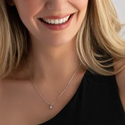 Beaverbrooks Platinum Diamond Solitaire Pendant