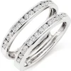 Beaverbrooks Platinum Diamond 7mm Silhouette Ring