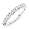 Beaverbrooks Platinum Diamond Half Eternity Ring