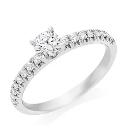 Beaverbrooks Platinum Diamond Solitaire Ring