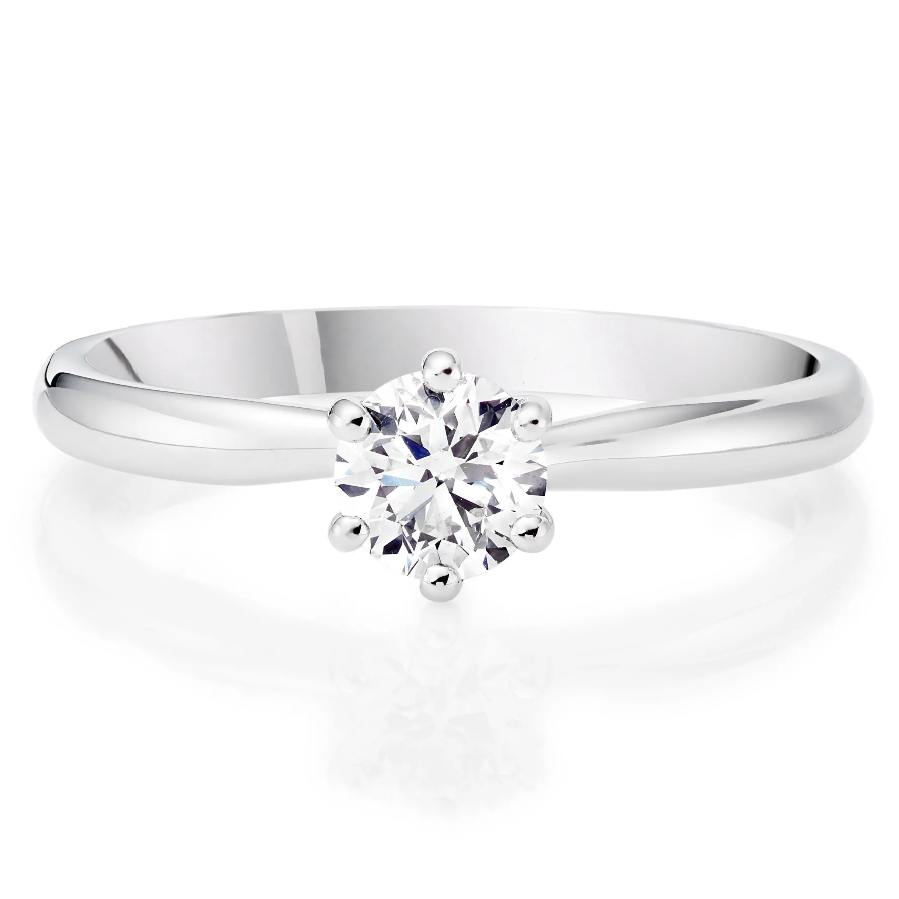 Beaverbrooks Platinum Diamond Solitaire Engagement Ring