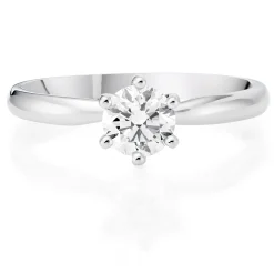 Beaverbrooks Platinum Diamond Solitaire Engagement Ring