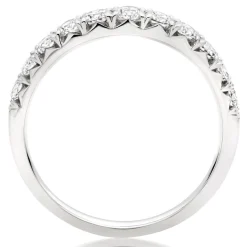 Beaverbrooks Platinum Diamond Half Eternity Ring