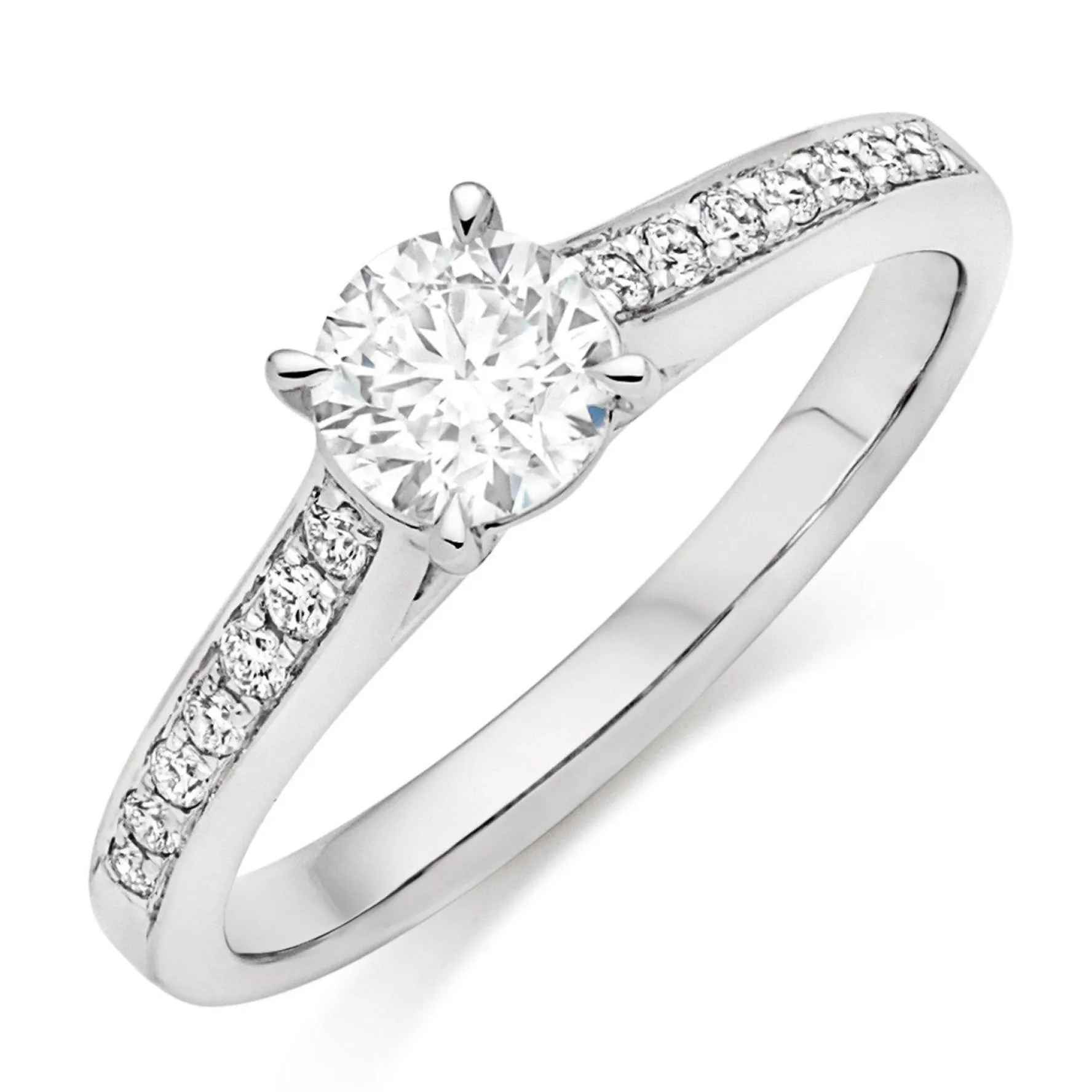 Beaverbrooks Platinum Diamond Solitaire Ring