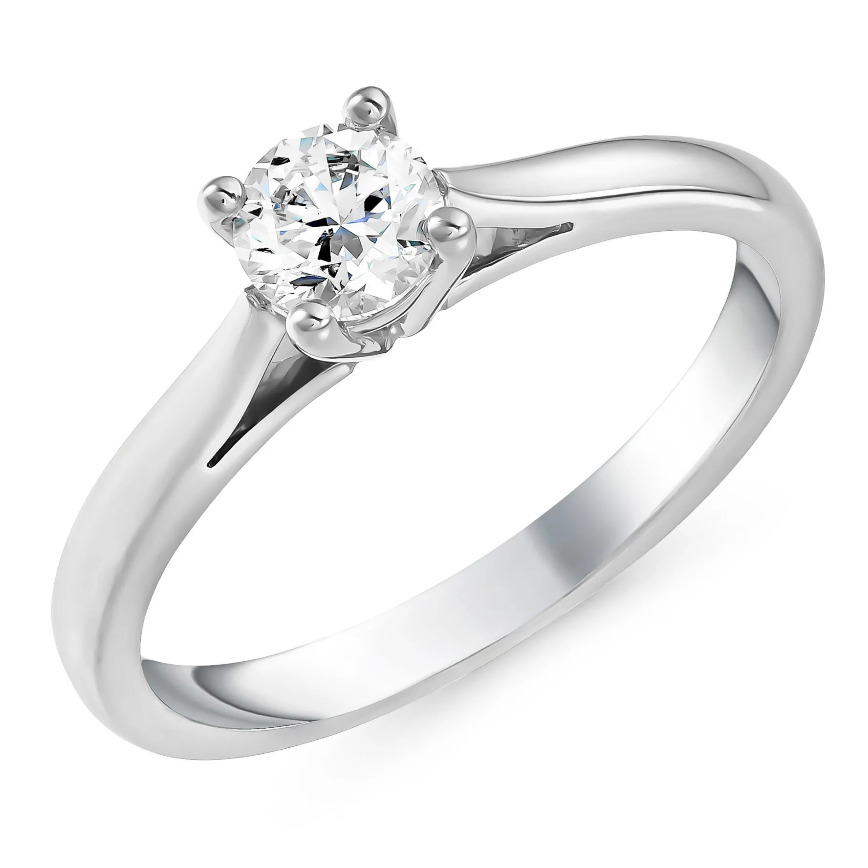 Beaverbrooks Platinum Diamond Solitaire Ring