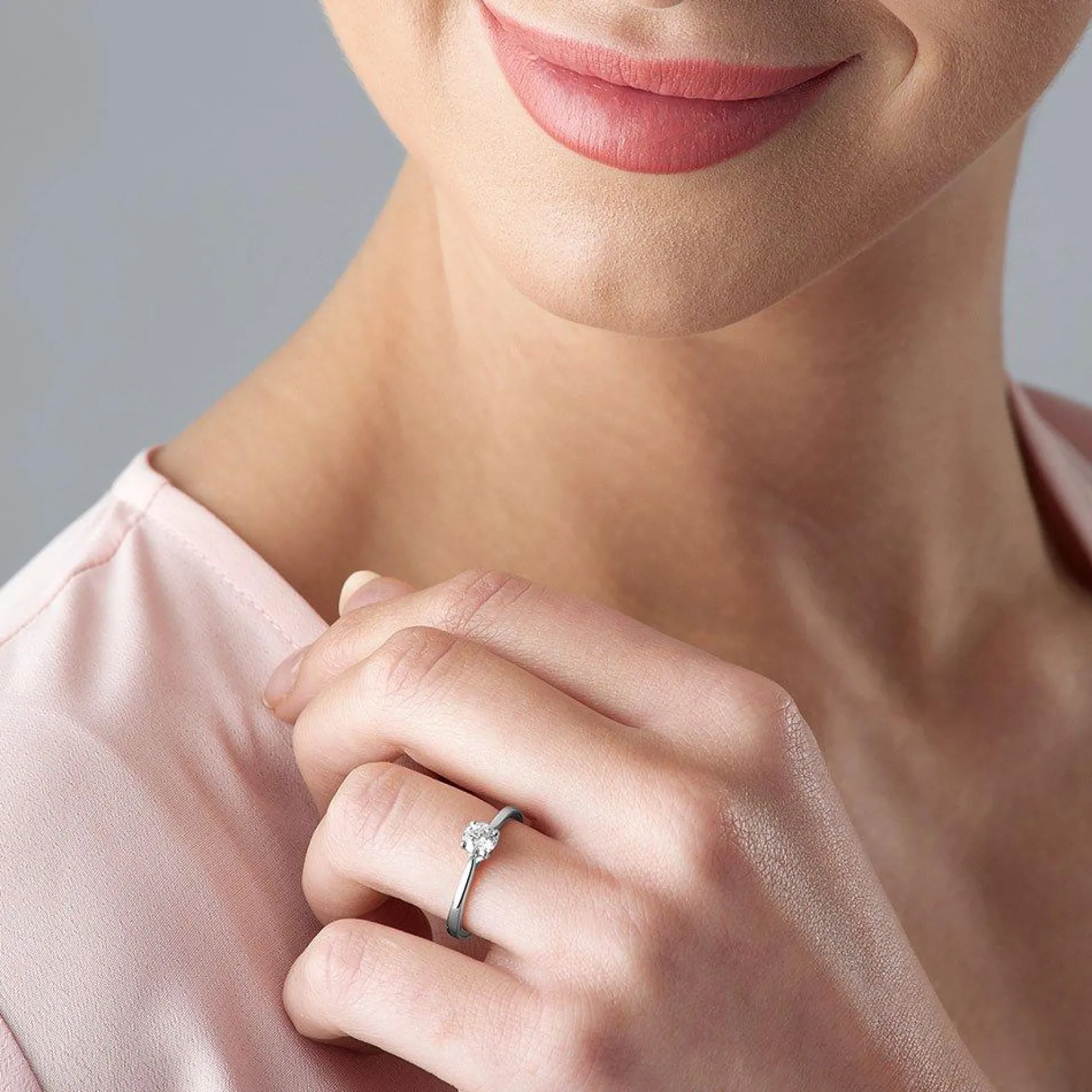 Beaverbrooks Platinum Diamond Solitaire Ring