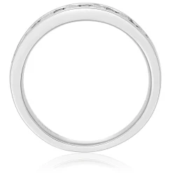 Beaverbrooks Platinum Diamond Half Eternity Ring