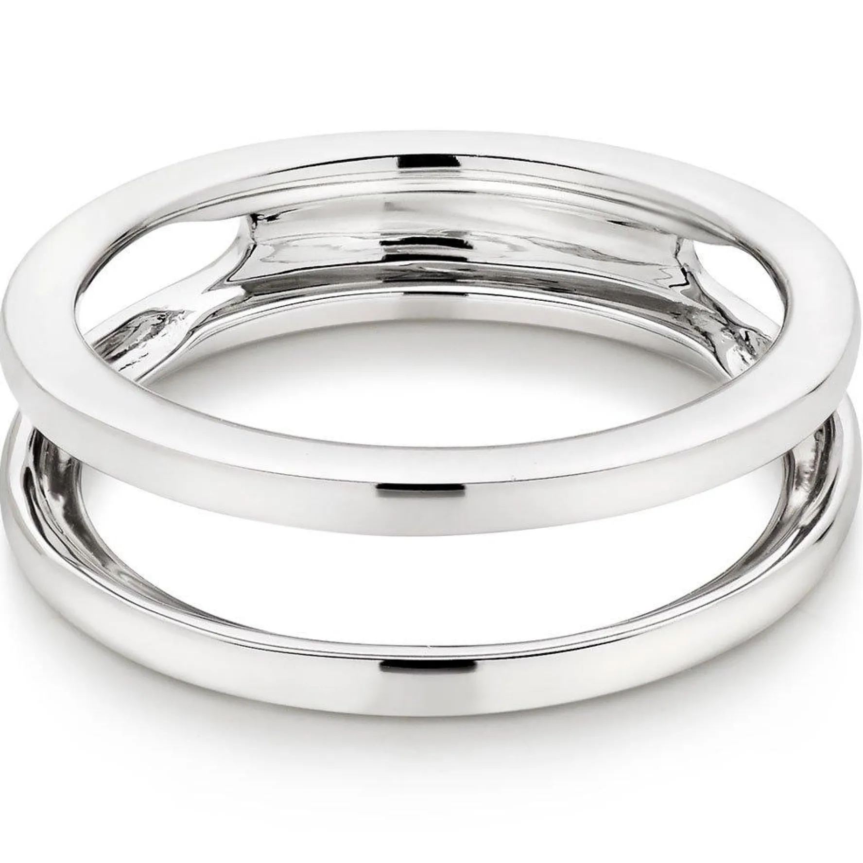 Beaverbrooks Platinum Diamond 5mm Silhouette Ring