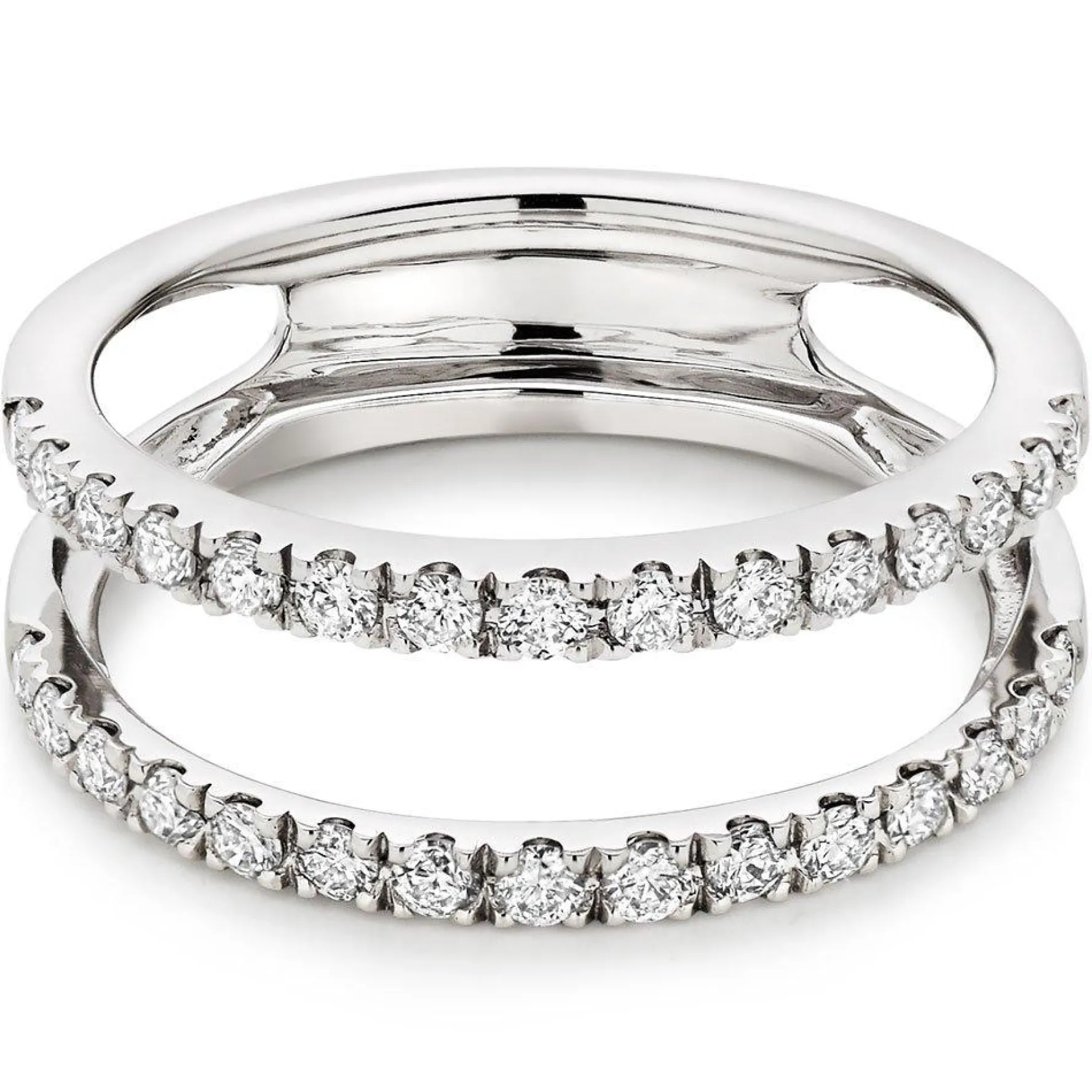 Beaverbrooks Platinum Diamond 5.5mm Silhouette Ring