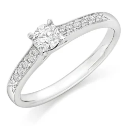 Beaverbrooks Platinum Diamond Solitaire Ring